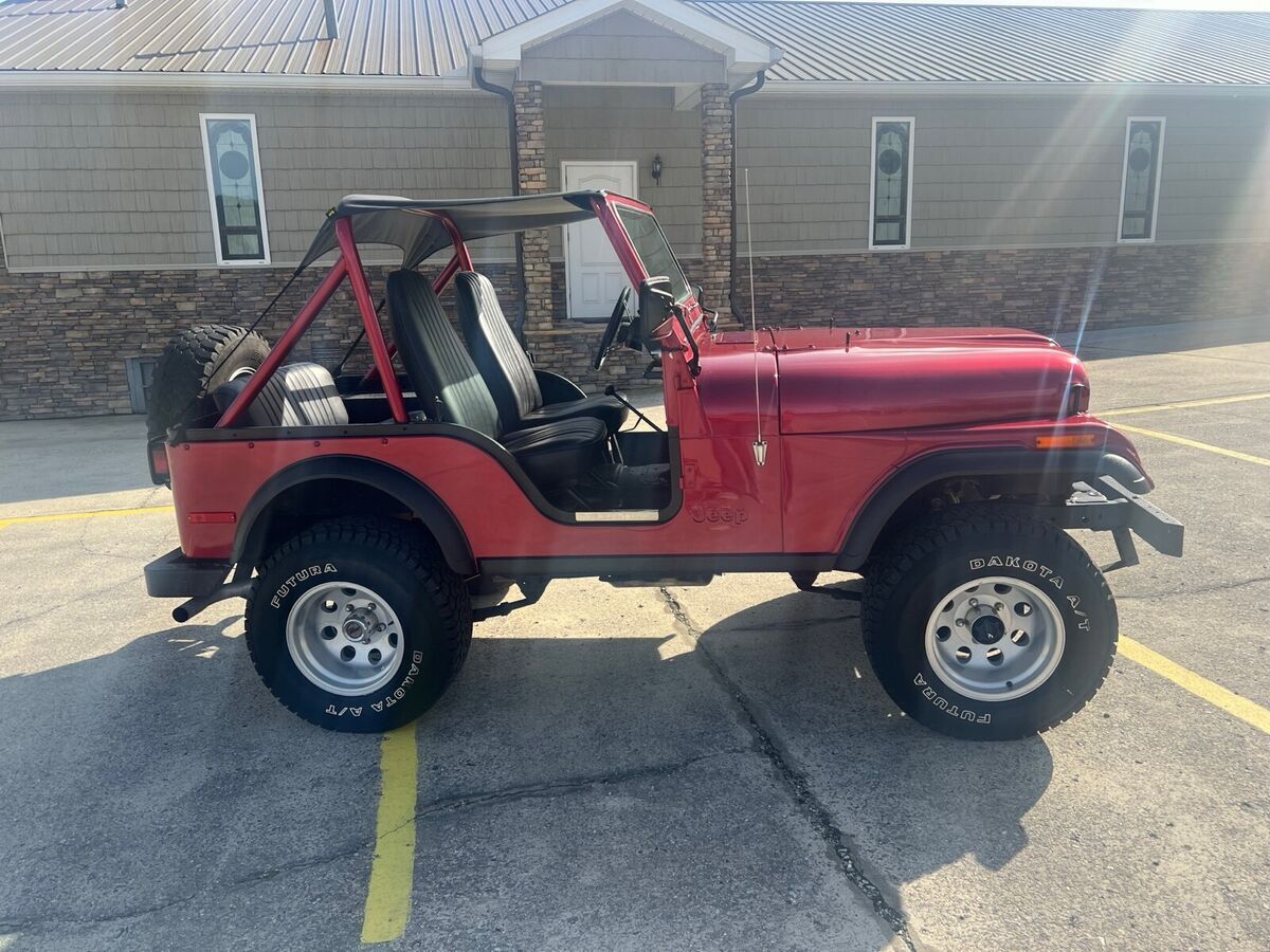 1976 jeep cj 5 wagon red cj5
