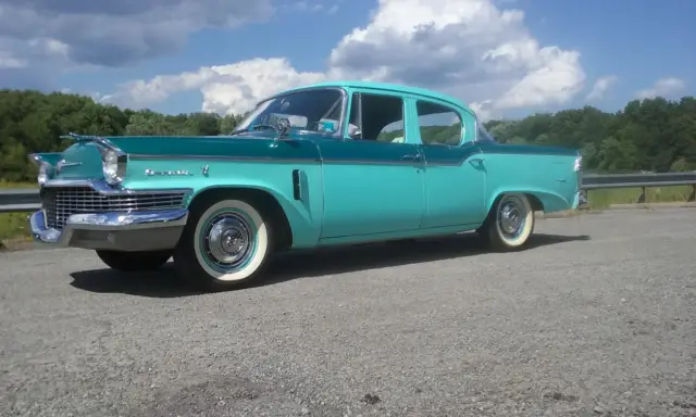 1957 studebaker commander deluxe v8 sedan antique title (41k original miles) @@@