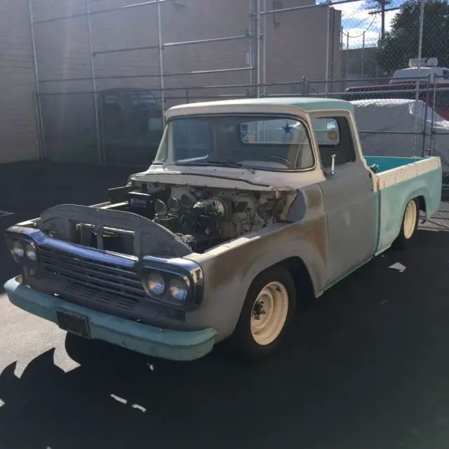 1959 ford f-100 short bed styleside hot rod rat rod truck