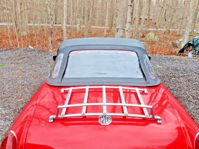 1977 mg mgb 2 door red british roadster