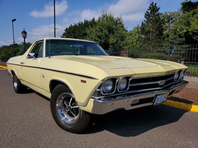 1969 chevrolet el camino ss 396 l78 375p th400 ps pdb butternut yellow