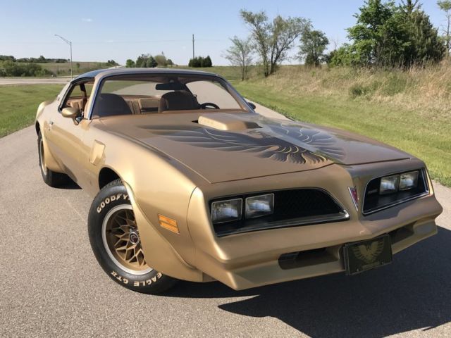 1978 pontiac trans am 31k miles solar gold fisher t-tops 400 w72 one owner