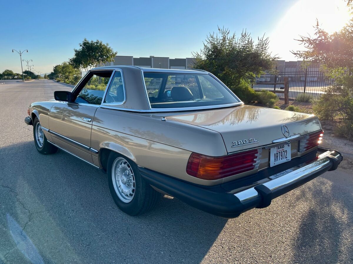 1982 mercedes-benz convertible 380sl hardtop convertible