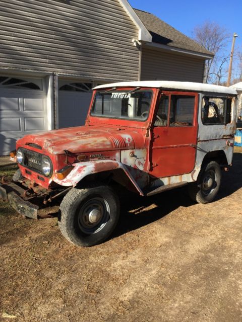 74 fj40 toyota land cruiser runs & drives landcruiser in nj w extra tub & parts