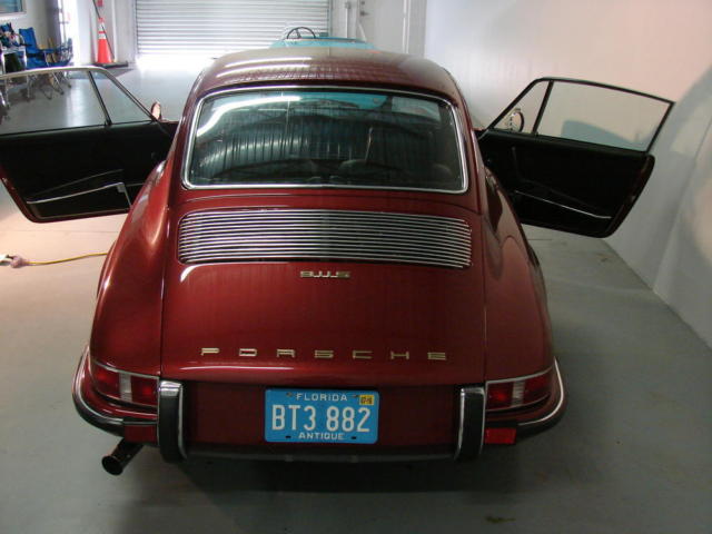 metallic dark red porsche 911 s matching numbers rare color