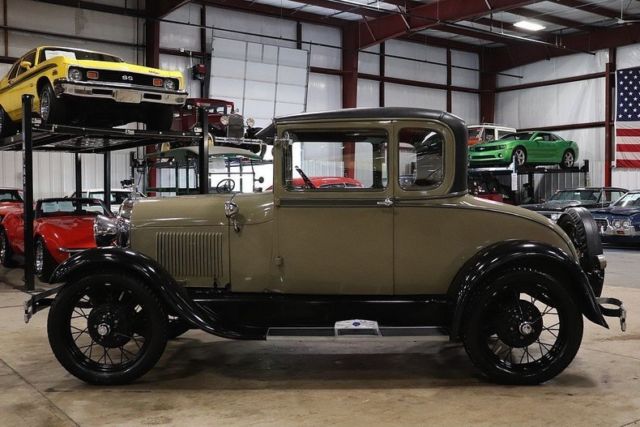 1928 ford model a 4164 miles black and tan coupe 4 cylinder manual