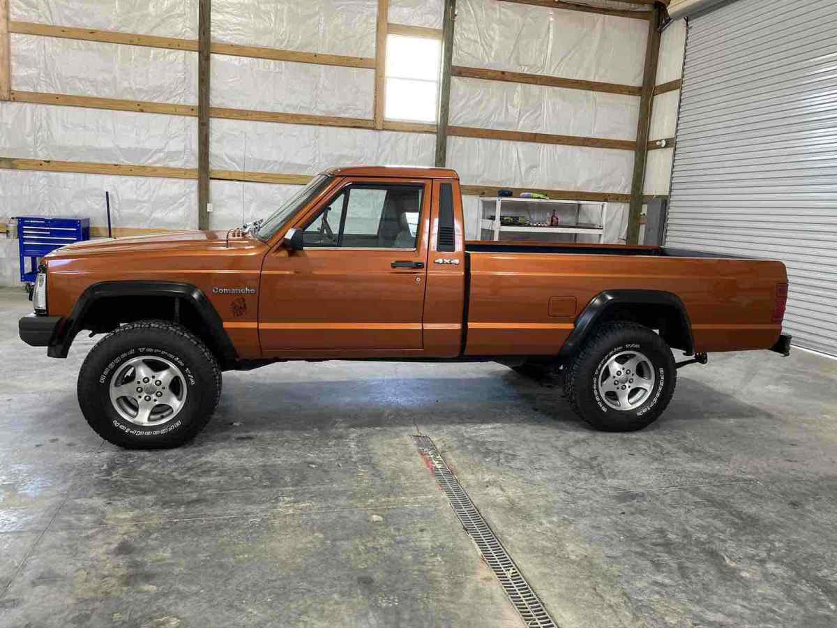 1991 jeep comanche pickup orange 4wd manual pioneer