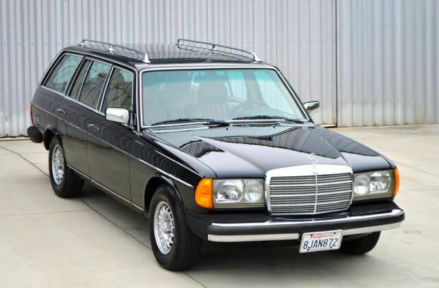 1982 mercedes 300td turbo diesel wagon leather and 3rd seat black/palomino