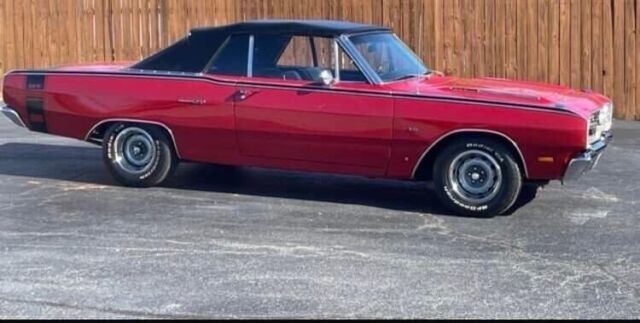 1969 dodge dart convertible red rwd automatic