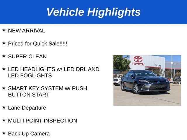 2022 toyota camry hybrid le