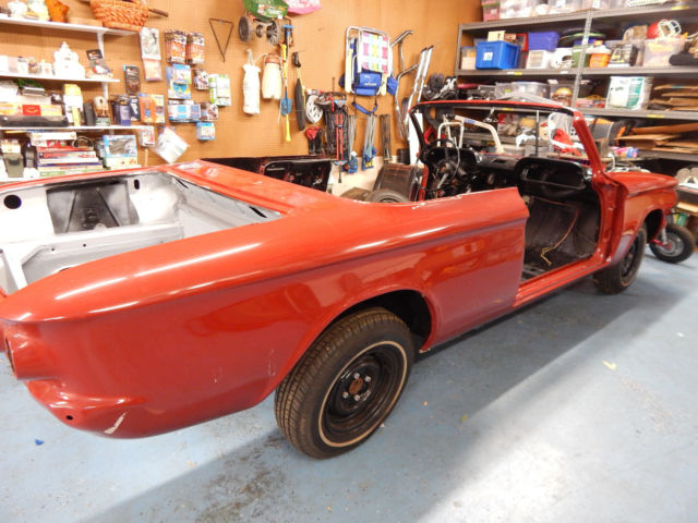 1963 chevrolet corvair spyder turbo convertible restoration started project