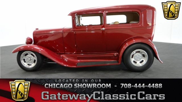 1931 ford model a 6300 miles red coupe 350 cid v8 automatic
