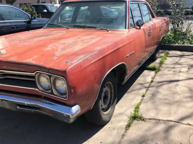 twin, original, unrestored 1969 plymouth belvedere cars