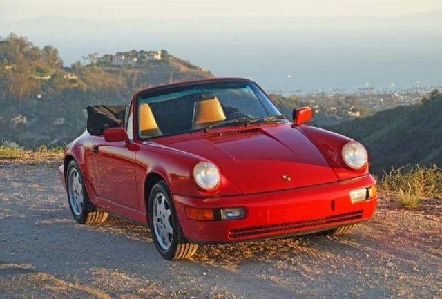 1990 porsche 911 carrera 2 cabriolet (964) 43k miles 2 owners extremely original