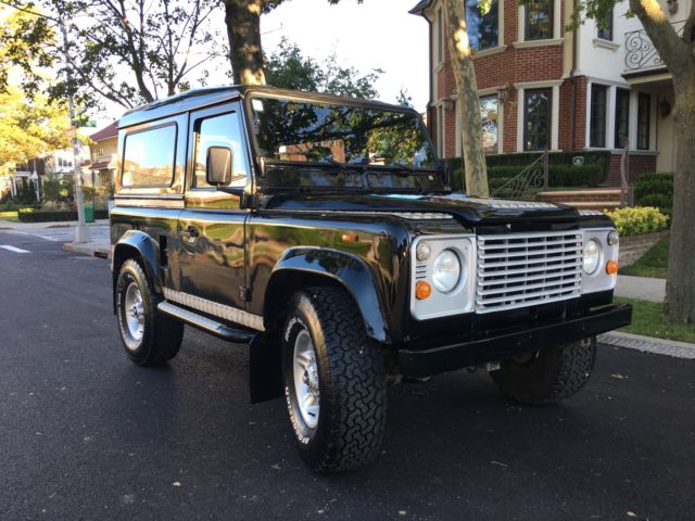 1988 land rover defender 90 lhd beautiful black on black custom interior diesel