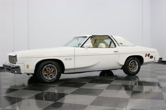 classic olds muscle 455 v8 auto air w-30 cutlass supreme white 1975 hurst/olds