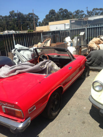 1974 alfa romeo spider veloce convertible 2-door 2.0l