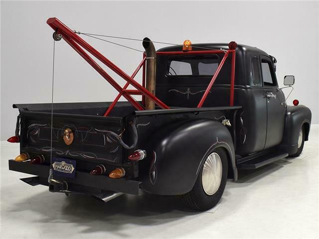 1950 chevrolet 3100 pickup "the dude" 2120 miles satin black 350 cubic inch v8