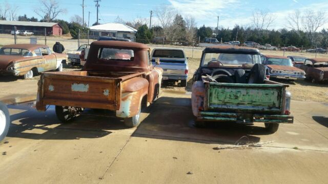 1956 chevy 3100 c-10 truck and donor truck for parts