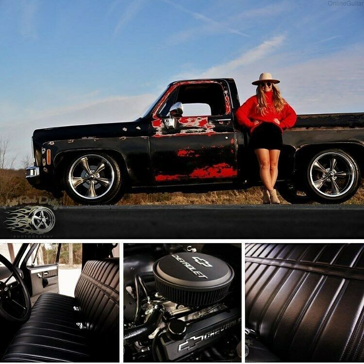 patina slammed squarebody silverado chevy c10 hot rat street rod round eye c-10