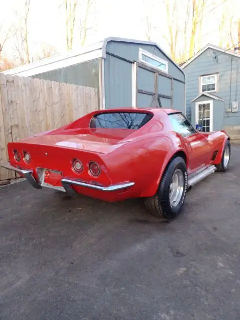 1970 chevrolet corvette coupe red rwd automatic stingray