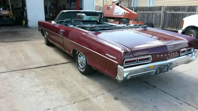 1966 pontiac catalina convertible maroon w/black top **updated pictures**