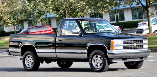 no reserve 1992 chevrolet k1500 lt clean carfax 1-owner 4x4 v8 sunday driver
