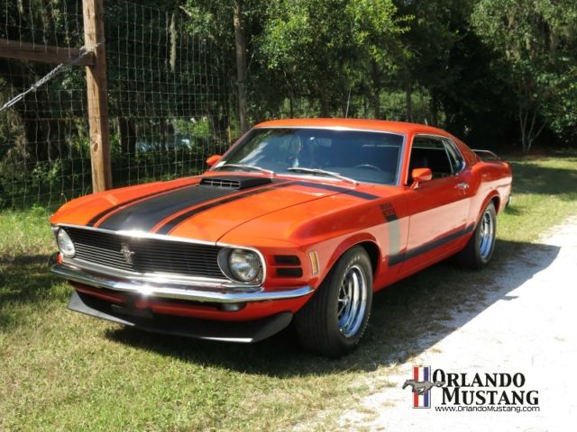 1970 ford mustang boss 302 calypso coral 4 speed low mileage