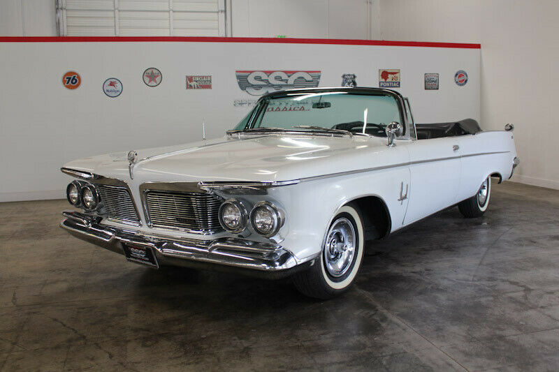 1962 chrysler imperial 95861 miles oyster white convertible