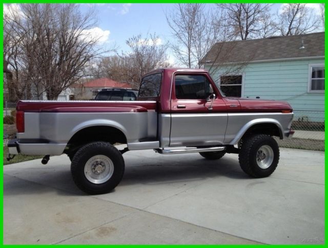 1977 ford f-150 / 250 manual 4wd pickup truck new 429ci v8 engine 6" lift
