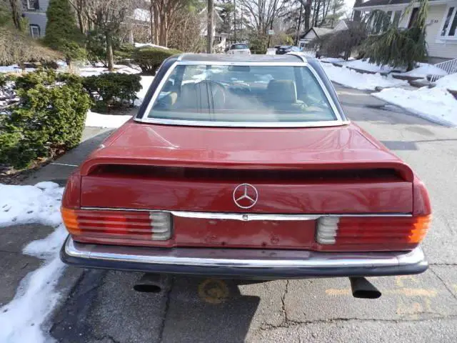 1973 mercedes-benz 450 sl 67000 miles burgundy conv v8 automatic