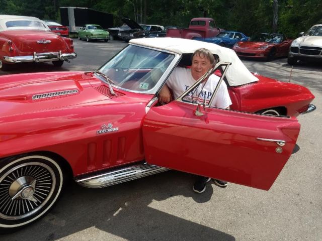 1966 chevy corvette matching numbers pop, original 40135 miles! soft & hard top!