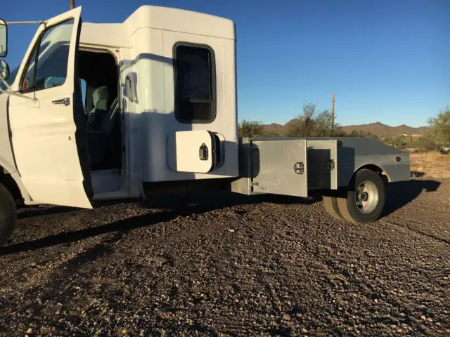 1984 e350 sleeper and alum-line bed dually gooseneck 5th wheel hauler unique