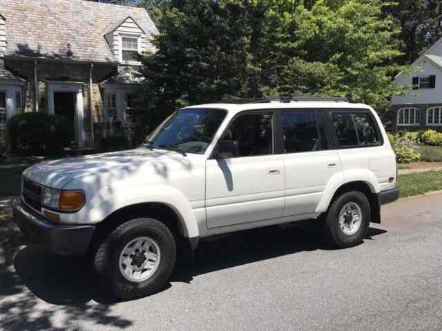 1991 toyota land cruiser suv white 4wd automatic fj80