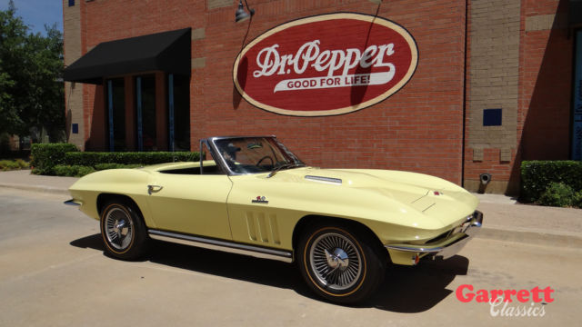 1965 chevy corvette 396/425hp convertible #s matching
