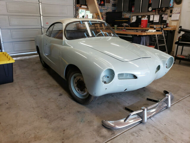 1963 vw karmann ghia coupe - two tone paint - very dry - ready to assemble
