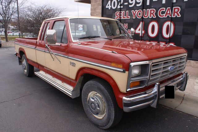 1985 ford f-250 ext cab lariat 7.5l v8 autoamatic tow package serviced very nice
