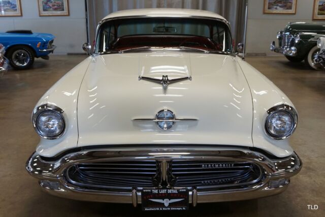 1956 oldsmobile 98 holiday, red & white with 12715 miles available now!