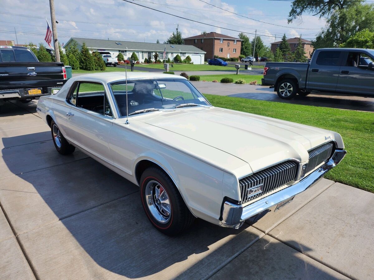 1967 mercury cougar white rwd automatic