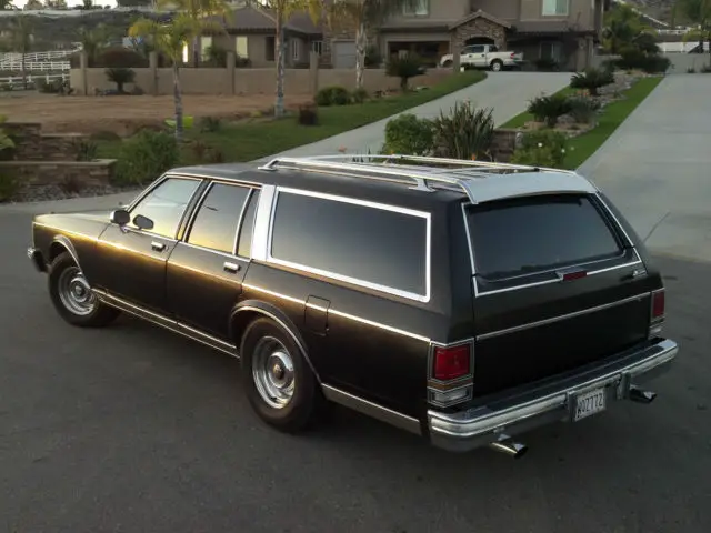 1990 oldsmobile custom cruiser wagon in satin black - beach cruiser!