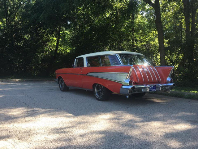 1957 chevrolet nomad 78011 miles red wagon 283ci v8 3-speed manual