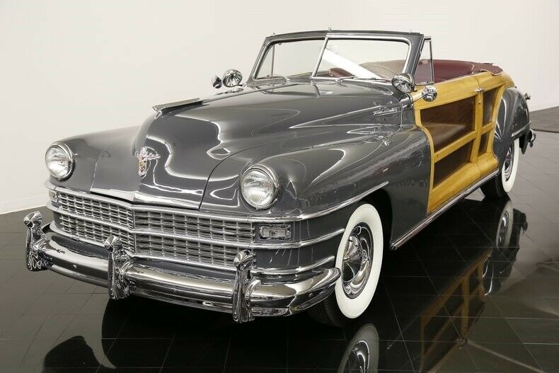 1948 chrysler town & country convertible fluid-drive automatic 324ci straight 8