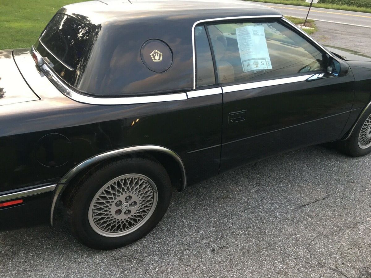 1991 chrysler tc maserati convertible black fwd automatic by maserati