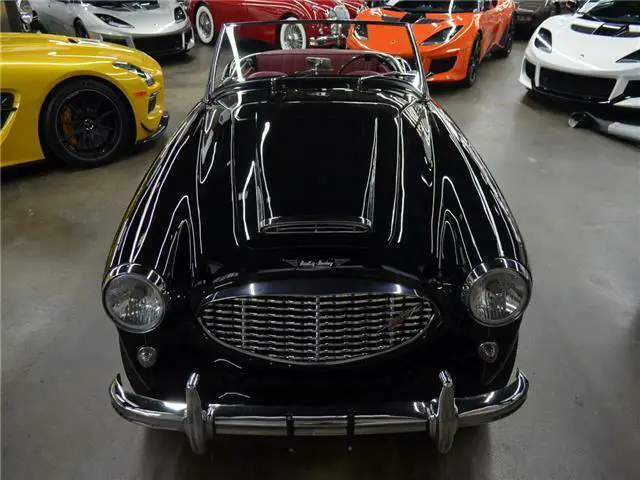 1960 austin healey 3000 bt7 convertible black/red restored 3.0 liter 6 v+cylindr