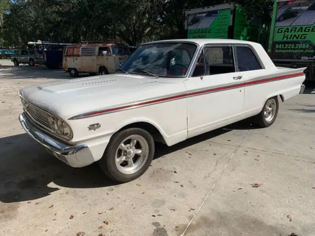 1963 ford fairlane sedan white rwd automatic