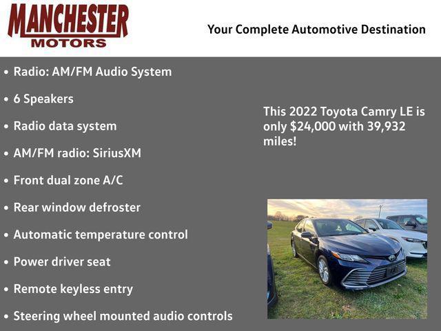 2022 toyota camry le