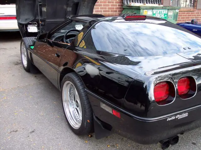 1990 chevrolet corvette zr-1, 2 owner - 36k miles - upgrades -black / saddle
