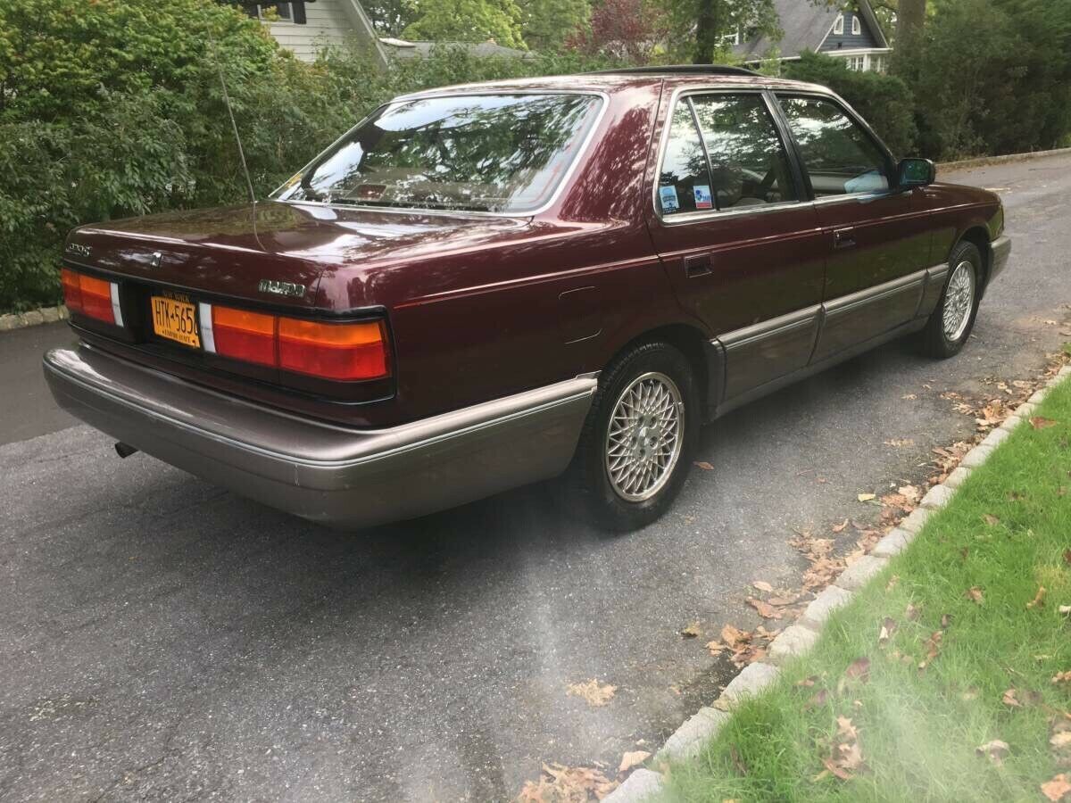 1990 mazda 929 sedan red rwd automatic s