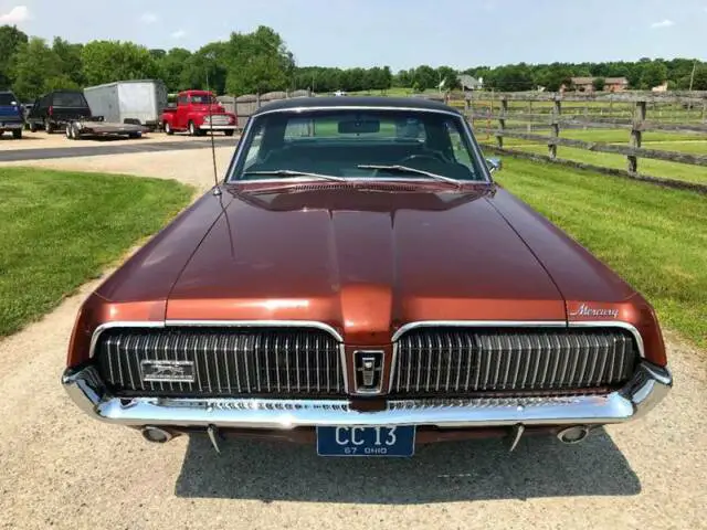 1967 mercury cougar gt, matching 390 s code, 2-4 bbls, c6, p. disc, ps, tilt