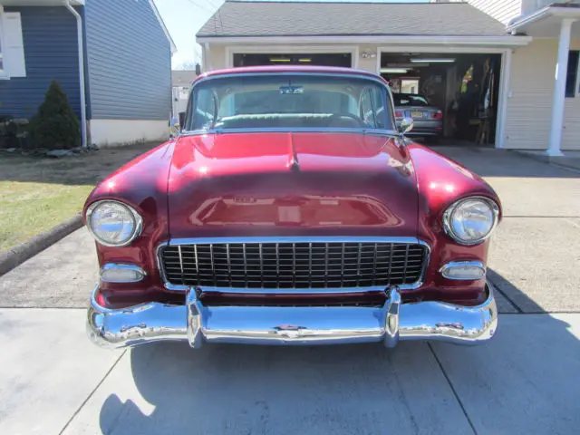 look stunning 1955 bel air 2dr hardtop 4-spd